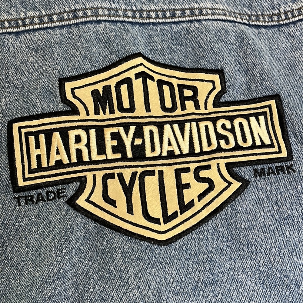 Harley Davidson Motorcycle Beige Patch Vintage Je… - image 6
